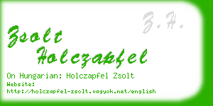 zsolt holczapfel business card